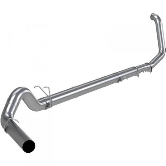 A sophisticated 1999-03 Sixty-Six 5" Performance Exhaust Kit, gleaming with its aluminized finish, perfectly designed for the Ford Powerstroke 7.3L.