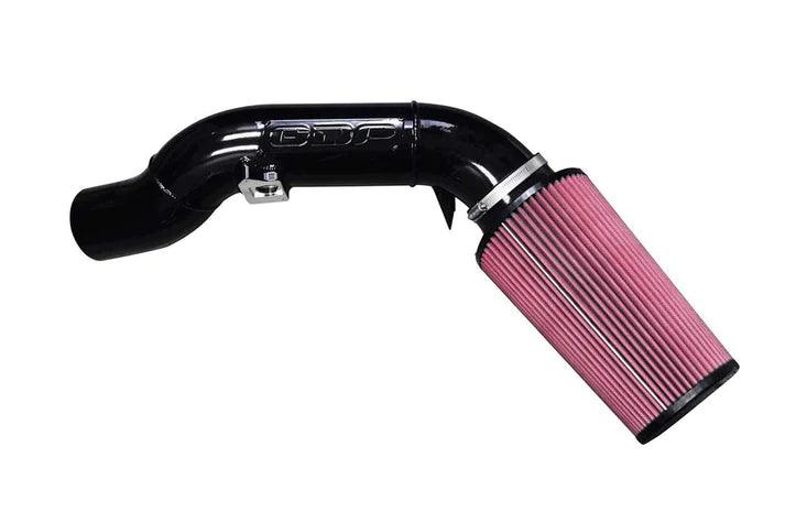 Load image into Gallery viewer, Showcasing the GDP 4&quot; Open Air Intake Tube paired with an S&amp;B Filter on a 2003-07 Ford Powerstroke 6.0L. The image highlights the sleek, robust design of the intake tube and the superior quality of the S&amp;B Filter, emphasizing their perfect fit and enhancement to the engine&#39;s performance.
