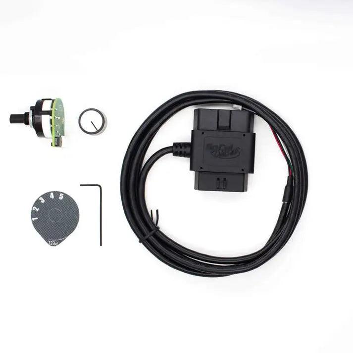 Load image into Gallery viewer, Show the GDP CSP-5 Switch installed in a 2006-2021 Dodge Ram Cummins or a 2017-2023 GM/Chevy Duramax L5P. Focus on the switch&#39;s placement within easy reach for driver convenience, highlighting its sleek, unobtrusive design that blends with the vehicle&#39;s interior.
