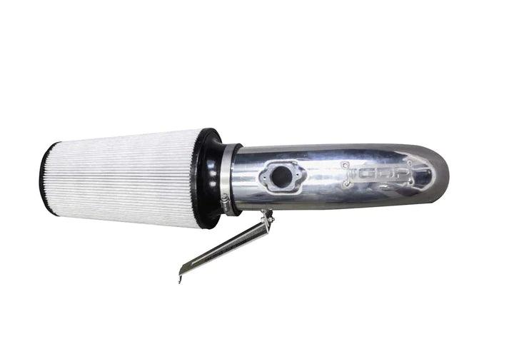 Load image into Gallery viewer, 2008-2010 Ford Powerstroke 6.4L showcasing the GDP 4&quot; Open Air Intake Tube and S&amp;B Filter installation, emphasizing the enhanced engine setup and performance improvements.
