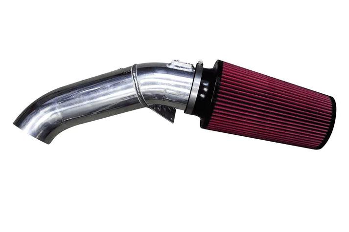 Load image into Gallery viewer, A sleek 4&quot; Open Air Intake Tube paired with a top-grade S&amp;B Filter, both items highlighting their design and build quality, displayed against a neutral backdrop, emphasizing their compatibility with the 2011-16 Ford Powerstroke 6.7L.
