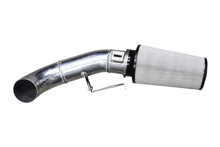 Load image into Gallery viewer, A sleek Open Air Intake Tube paired with a premium S&amp;B Filter, both components highlighting their superior design and build quality, set against a neutral background, emphasizing their compatibility with the 2017-19 Ford Powerstroke 6.7L.
