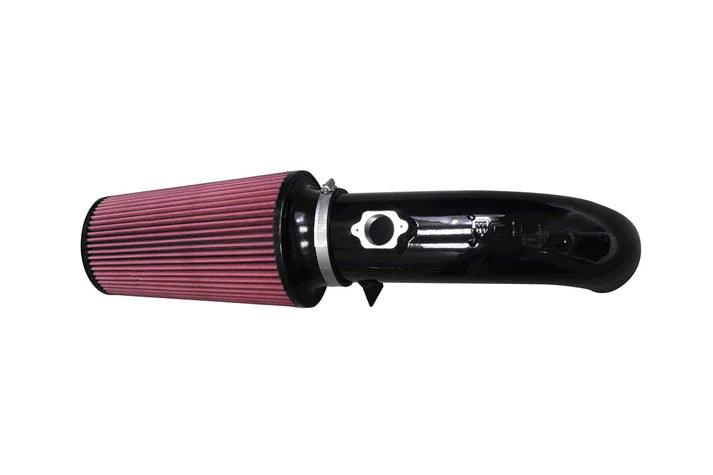 Load image into Gallery viewer, A sleek Open Air Intake Tube paired with a premium S&amp;B Filter, both components highlighting their superior design and build quality, set against a neutral background, emphasizing their compatibility with the 2017-19 Ford Powerstroke 6.7L.
