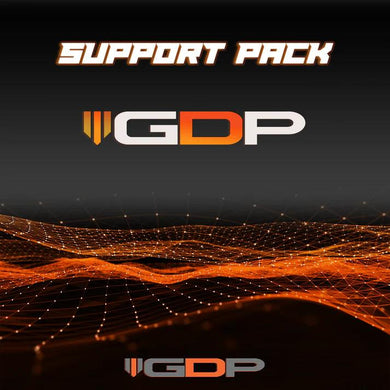 An image showing the GDP Commander Support Pack hardware next to a 2017-2023 GM/Chevy Duramax L5P and Ford Powerstroke engine, highlighting the ease of integration and the advanced technology interface.