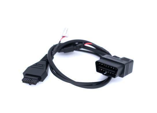 A durable OBD2 Splitter Unlock Cable by GDP Tuning, designed for 2018+ 6.7L Cummins engines. The cable showcases high-quality connectors, the GDP logo, and an easy-to-use design.