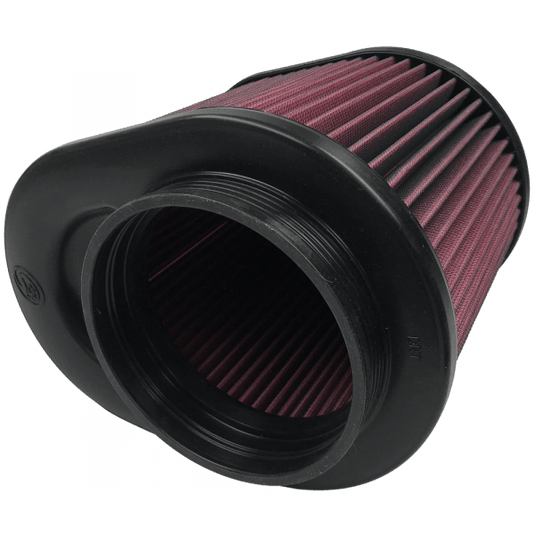 Air Filters for S&B Intake Kits 75-5075, Cotton Cleanable Red (KF-1062) and Dry Extendable White (KF-1062D)