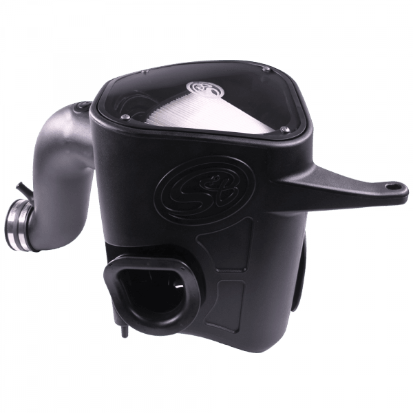 Cargue la imagen en el visor de la galería, S&amp;B Cold Air Intake for 2013-2018 Ram 2500/3500 6.7L Cummins, Dry Extendable White
